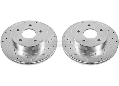 PowerStop для 99-04 Jeep Grand Cherokee Front Evolution роторы с прорезями и отверстиями - Изображение 1 из 4