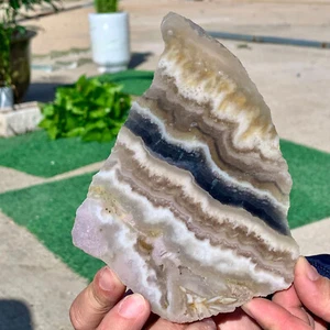 331G Natural blue Rainbow Fluorite Crystal Rough slices stone specimens - Bild 1 von 19