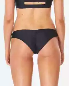 Rip Curl Classic Surf Eco Cheeky Black Bikini Bottom Size Large 2202 - Picture 1 of 4