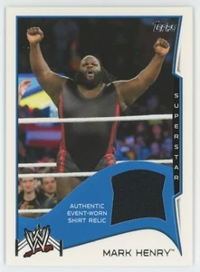 MARK HENRY 2014 Topps WWE Swatch Relic - Picture 1 of 2