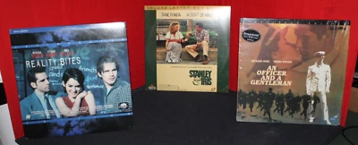 Romance Laserdisc lot of 3, Stanley & Iris, An Officer & Gentlemen, Reality Bite - Image 1 of 4