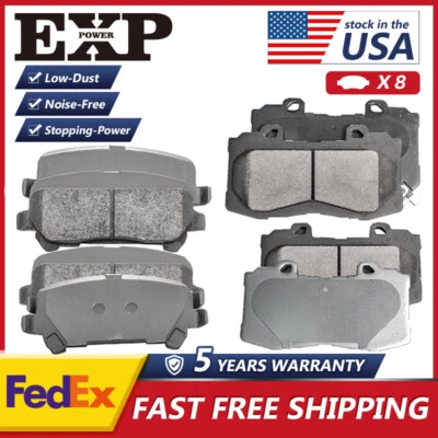 FRONT REAR Ceramic Disc Brake Pad For 15-17 Chevrolet Colorado 15-20 GMC Canyon - Image 1 of 4