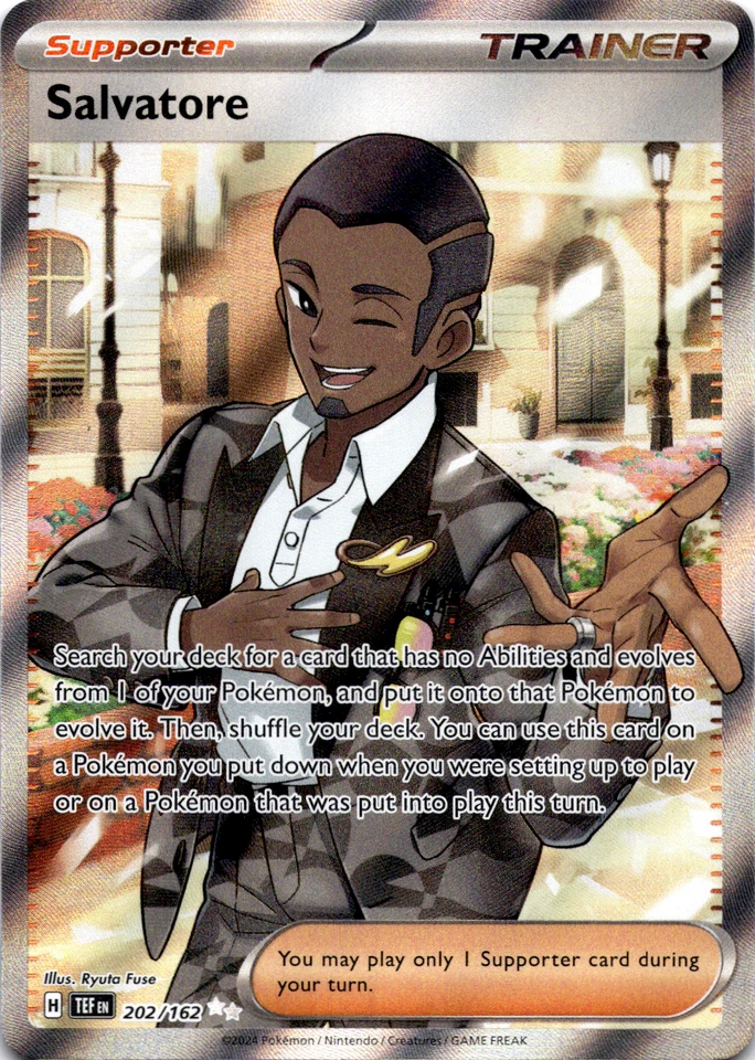 Salvatore - 202/162 - SV05: Temporal Forces: #202/162, Pokemon TCG - Holofoil - Image 1 of 2