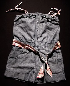 Pantalones Cortos Mameluco 161161 Niña M LIBERTY of LONDON para Target Denim Una Pieza Nuevos con Etiquetas  - Imagen 1 de 5