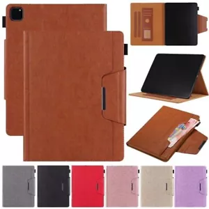 For iPad Mini/Air/Pro 9.7'' 11 12.9 13'' 2024 Magnetic Flip Wallet Leather Case - Picture 1 of 109