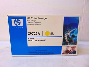 HP Color LaserJet C9722A Yellow Print Cartridge HP 4600, 4610, 4650 NEW - S6477 - Picture 1 of 6