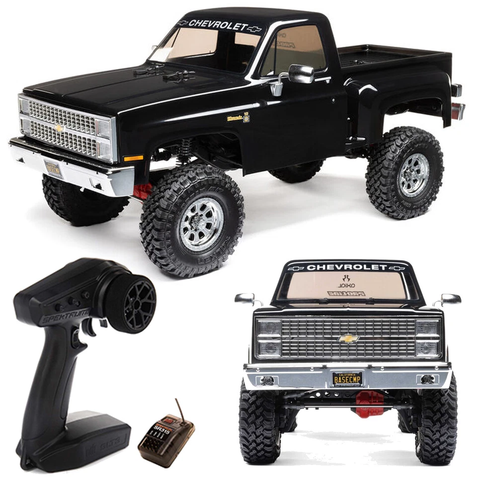 Axial AXI03030T2 1/10 SCX10 III Base Camp 1982 Chevy K10 4X4 RTR, Black - Image 1 of 4