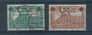 Germany 1920 Surcharged stamps. Used. Sg 137-138. - Picture 1 of 2