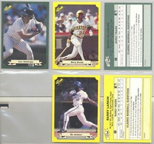1987 Classic w/Update Yellow/Green Back Variations Baseball Cards 1-150 You Pick