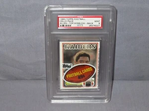 Topps 1983 "PAQUETE DE VIOLONCHELO DE FÚTBOL"" Marcus Allen tarjeta superior NFL PSA 9 como nuevo - Imagen 1 de 4