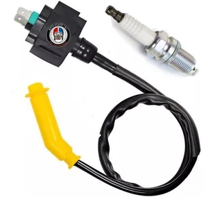 Ignition Coil & Spark Plug Fits Honda Foreman Rubicon 500 TRX500FA 4x4 2005-2014 - Picture 1 of 5