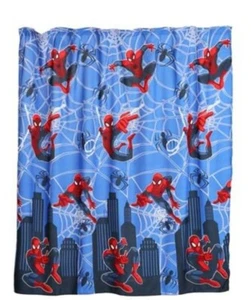 Spiderman Polyester Fabric Shower Curtain 72in x 72in - Picture 1 of 2