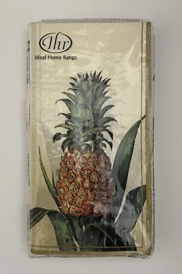 IHR Pineapple Sand Print 3ply Paper Guest Buffet Napkin Hand Towels NEW - Image 1 of 4
