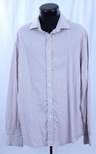 Hombres Ralph Lauren Púrpura Etiqueta Abotonada Camisa de Vestir 2XL Italia Plana Geométrica - Imagen 1 de 21