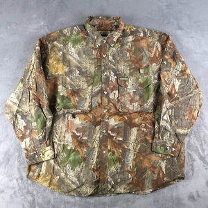 Remington Realtree Timber Camo Button Up Shirt XXL 2XL Polyester Nylon - Picture 1 of 13
