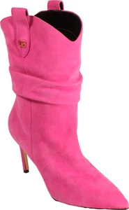 Guess Benisa Women's Pointy Toe Scrunch Booties Pink Suede US Size 6.5 M - Picture 1 of 4