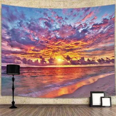 Sonnenuntergang Meer Natur Poster XXL Wandteppich Wandbehang Fototapete - Bild 1 von 4