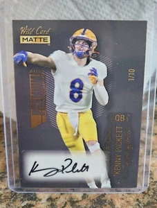 KENNY PICKETT "PHILADELPHIA EAGLES" QB 2023 WILD CARD MATT SIGNED KARTE #1 OF 10 - Bild 1 von 4