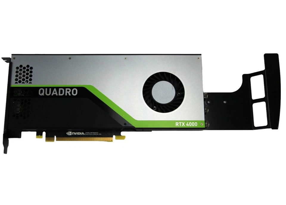 HP Nvidia Quadro RTX 4000 8GB GDDR6  3x DP 1.4 + 1x USB-C Video Card L48392-001 - Image 1 of 4