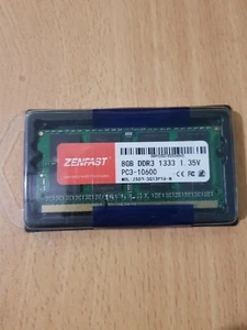 UK Zenfast New ! 8GB DDR3L PC3-10600 1333Mhz 204 pin SODIMM laptop/tablet ram - Picture 1 of 3