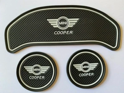 MINI (F54) CLUBMAN COOPER 2016 - 2020 (3 PEZZI) SET PAD CANCELLO INTERNO - BIANCO - Immagine 1 di 3
