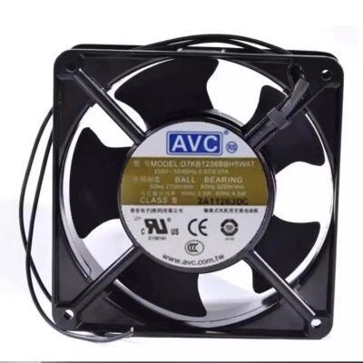 AVC D7KB1238BBH5WAT 230V 0.07A 120*120*38MM Cooling Fan - Image 1 of 2