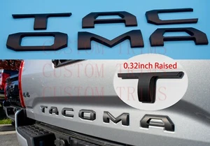 Letras de inserción de puerta trasera se adapta a emblema elevado 3D insignia de Toyota Tacoma 2016-2022 - Imagen 1 de 12