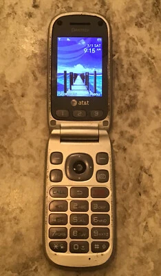 AT&T Blue Pantech Breeze 2 II Cell Phone Flip Phone - Image 1 of 4