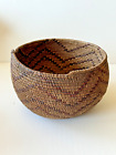 Antique Southern Central California Basket Bowl Native American Basketry