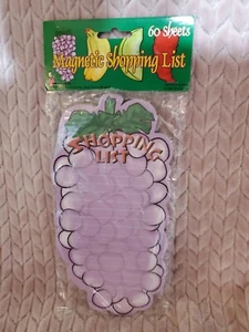 Magnetic Shopping List ~60 Sheets Grapes ๐ - Picture 1 of 2