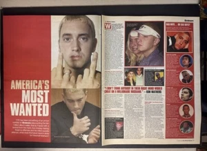 EMINEM - NME DOUBLE FEATURE 15x11' 2000 Poster Size Advert L350 - Imagen 1 de 1