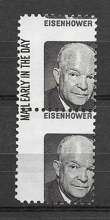 MNH RED MISSING ERROR Vertical Inscription PAIR, Scott 1394b, 2024 Cat. $300.00 - Image 1 of 1