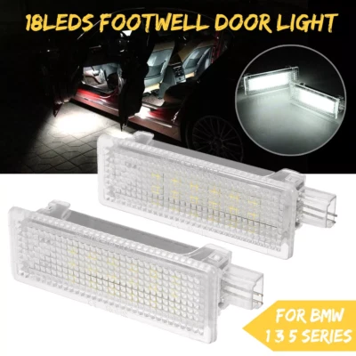 2x Luz LED de cortesía para maletero debajo de la puerta para BMW E82 E90 E92 E60 F30 F32 Foto 1 de 4