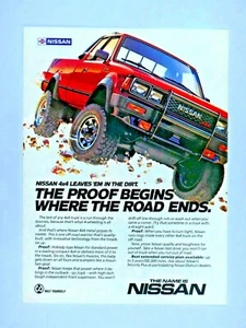1985 NISSAN 4 x 4 Proof ! Vintage Original Print Ad-8.5 x 11" - Picture 1 of 7