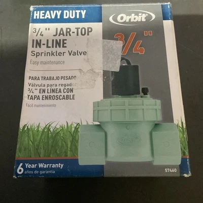 Orbit 3/4-inch  Jar-Top In-Line Sprinkler Valve - 57460 - Image 1 of 4