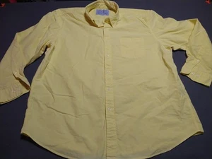 Saddlebred Vintage Oxford Hemd Herren XXL Zitronengelb Button Down College Büro - Bild 1 von 8