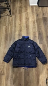 HELLY HANSEN black and blue reversible puffer jacket - Picture 1 of 7