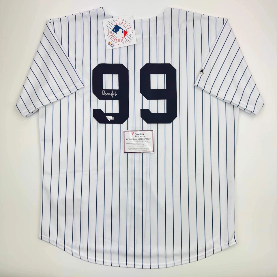 Autographed/Signed Aaron Judge Yankees Authentic Baseball Jersey Fanatics COA - Image 1 of 4