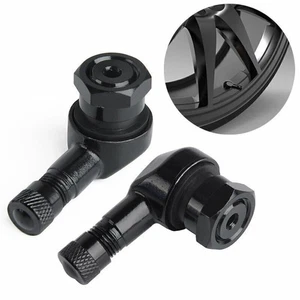 2Pcs Set Motorcycle Motorbike 90 Degree Angle Wheel Tire Stem Tubeless Valve - Picture 1 of 11
