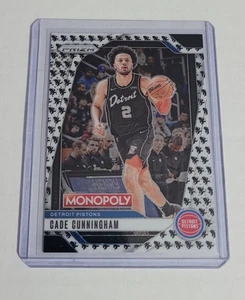 Cade Cunningham 2024-25 Panini Prizm Monopoly Man Black and White SP Case Hit - Bild 1 von 2