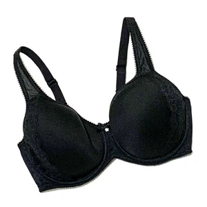 Wacoal schwarzer leicht gepolsterter und gefütterter BH mit Bügelstütze, Gr. 34DD - Bild 1 von 3