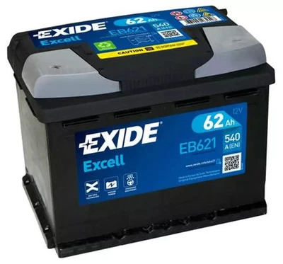 Batterie de voiture EXIDE 62Ah/540A  CHEVROLET ORLANDO 1.8 (GA3W) - Photo 1/2