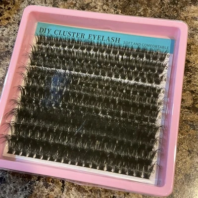 DIY Cluster Eyelash Extensions – Mixed Length 10-20mm Natural Curly False Lashes - Image 1 of 4
