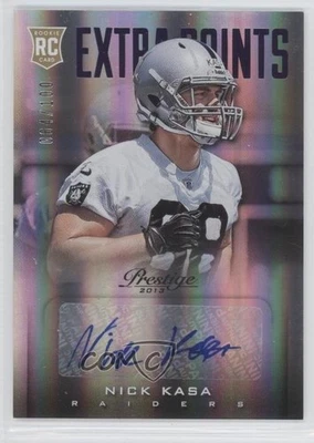 2013 Prestige Extra Points Purple Signatures /100 Nick Kasa #273 Rookie Auto RC - Image 1 of 2