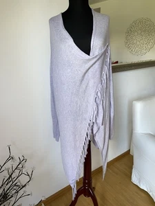 Repeat Strickjacke Wickeljacke Fransen Exklusiv mit Kaschmir Rarität Gr M Top - Bild 1 von 9