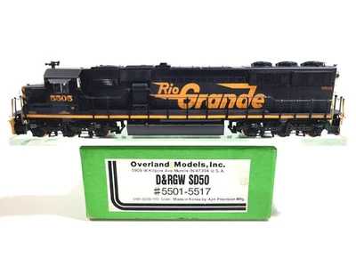 Overland OMI D&RGW EMD SD50 Denver Rio Grande Western #5505 HO Brass #5039 CP - Image 1 of 4