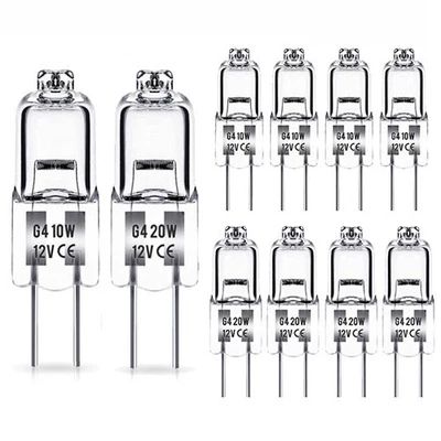 1-100X G4 5W 10W 20W Halogen Lampe Stiftsockellampe Warmweiß Birne Dimmbar 12V - Bild 1 von 4