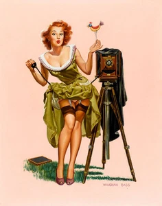 Vintage Pin Up Watch The Birdie 11 x 14" Fotodruck - Bild 1 von 1
