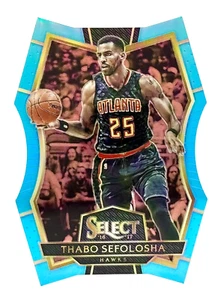 2016-17 Select Light Blue Prizm Die-Cut #121 Thabo Sefolosha /199 Atlanta Hawks - Picture 1 of 2