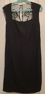 Vestido Virgo II Talla 16 Negro Encaje Espalda Retro Vintage Y2K Años 50 Funda Noche Formal Foto 1 de 4